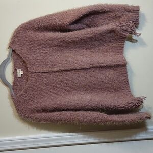 Hem & Thread fuzzy oversized pullover sweater